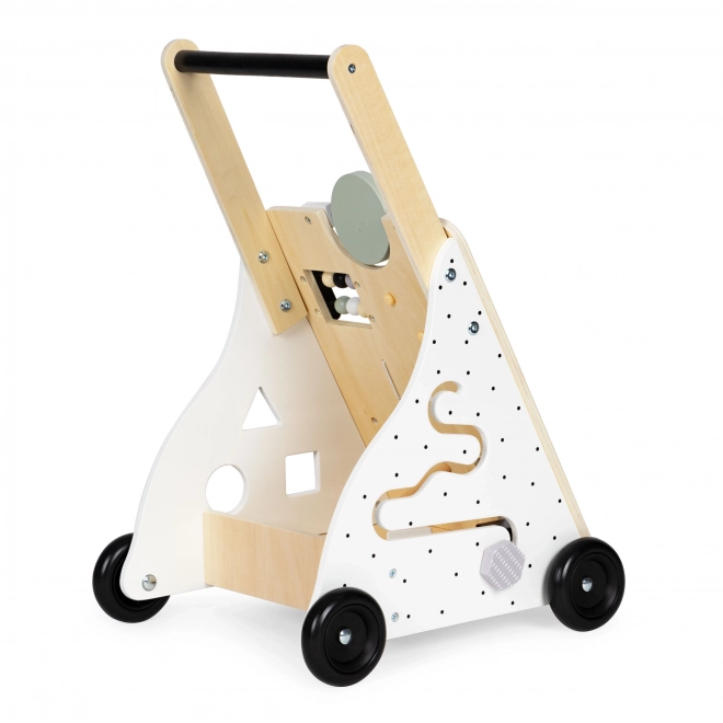 Houten duwloopwagen educatieve kinderwagen voor kinderen