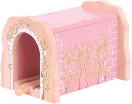 Rosa hölzerner Eisenbahntunnel BIGJIGS RAIL