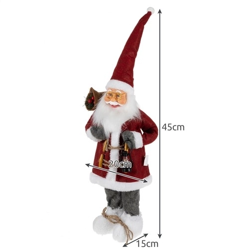 Weihnachtsmann Dekorationsfigur 45 cm