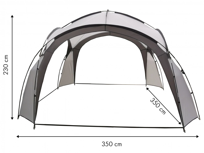 Standaard voor tuinfeesten voor picknick + tas