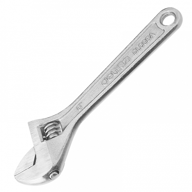 Clé à molette 6" Deli Tools EDL006A (argent)
