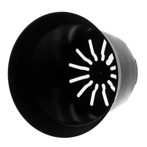 Set mit schwarzen Plastikblumentöpfen - 500 Stück