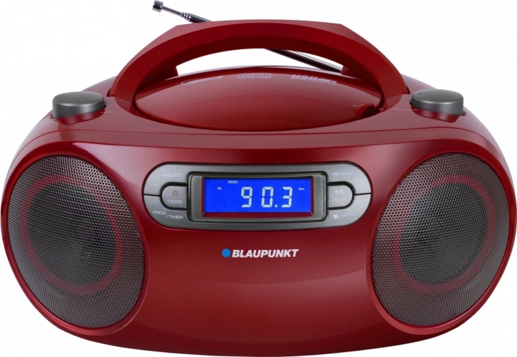 Boombox avec FM, CD, MP3, USB, AUX, horloge et réveil