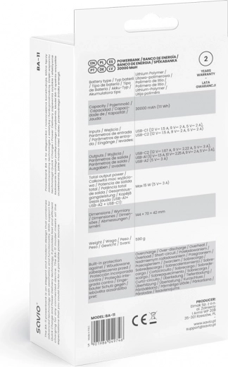 Fast charging with PD and QC up to 20 W