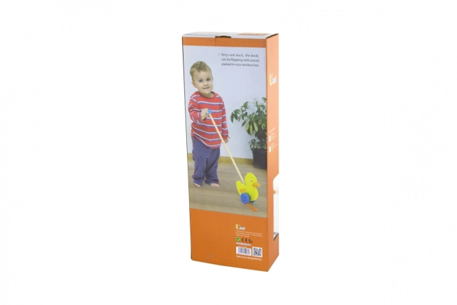 Houten trekfiguur - Pinguïn