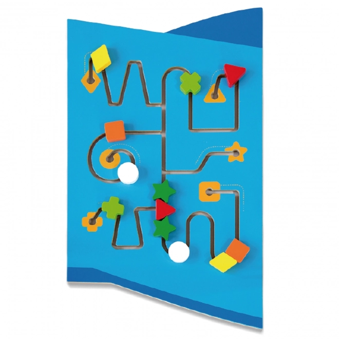 Houten wandmontage sensorisch paneel Vliegtuig VIGA Montessori
