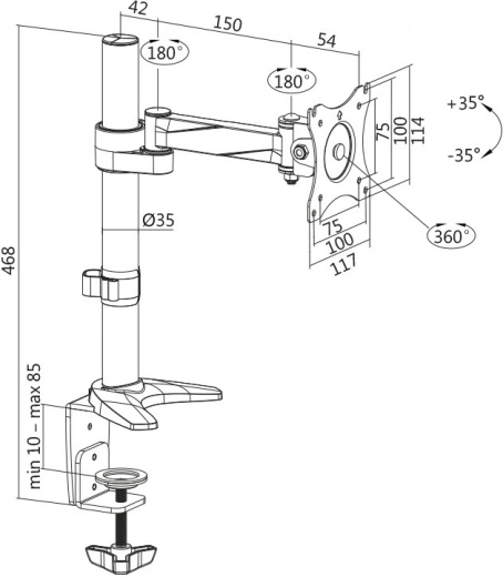 Technische parameters en flexibele bevestiging