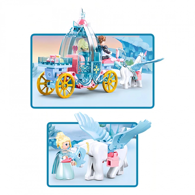 Sluban Winter Gieren M38-B0896 Koets met Magisch Eenhoorn