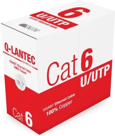 Netwerkkabel U/UTP Cat 6, PVC, 100% koper, 305 m