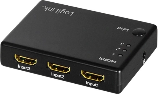 HDMI switch 3x1 with remote control, 1080p/60 Hz