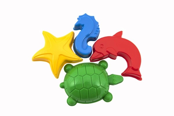 Bunte Formen von Meerestieren