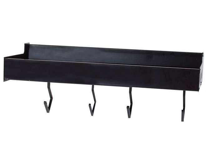 zwarte aluminium wandplank voor kruiden