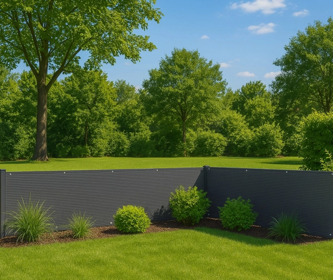 Balkon afscherming met bevestiging 100x700 cm Beschermend net Grijs MultiGarden