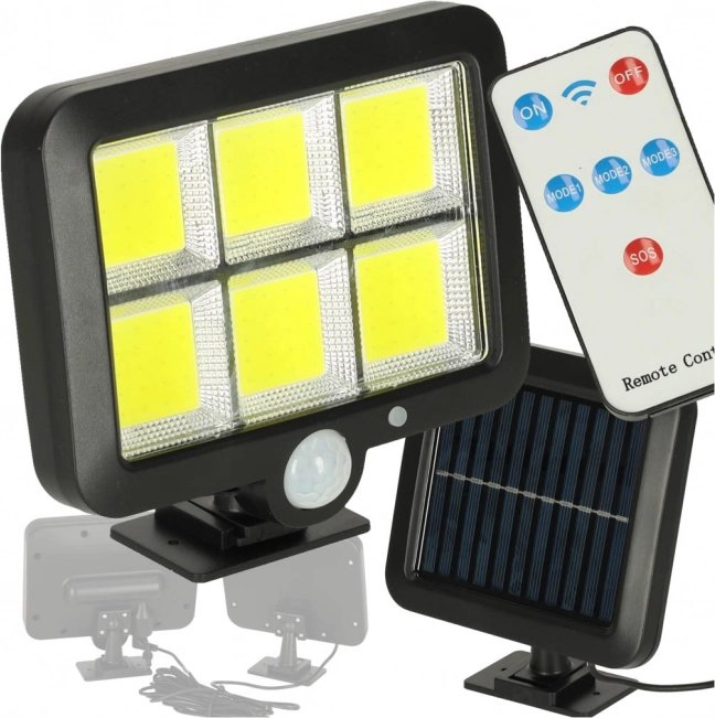 Solar lamp with motion and dusk sensor 120 LED