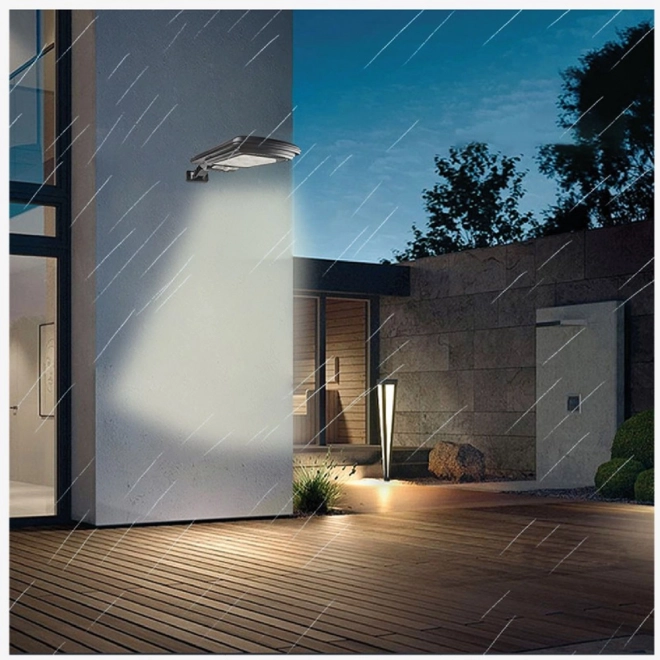 Solar straatlamp LED met sensor en afstandsbediening MCE446