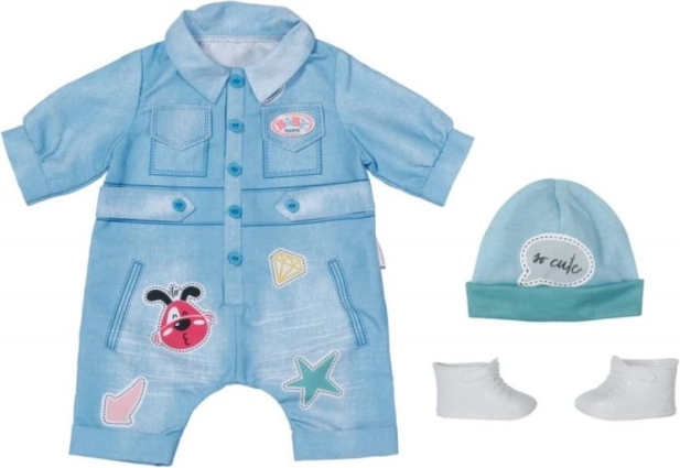 Combinaison en jean Deluxe pour poupée