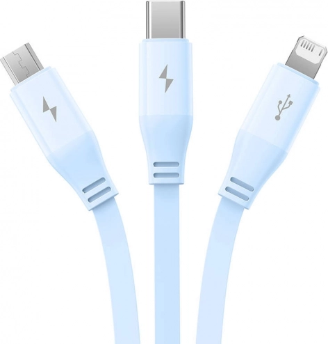 Drie connectors voor alle apparaten