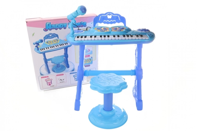 Pianootje met adapter blauw