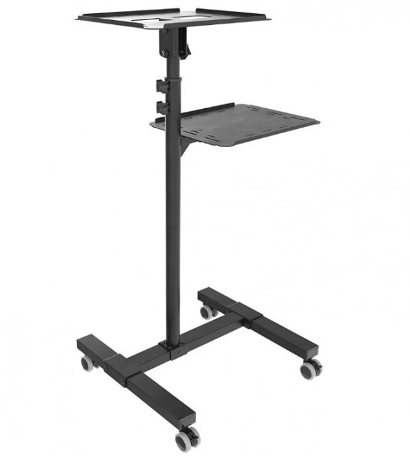 Mobiele metalen tafel voor projector en laptop