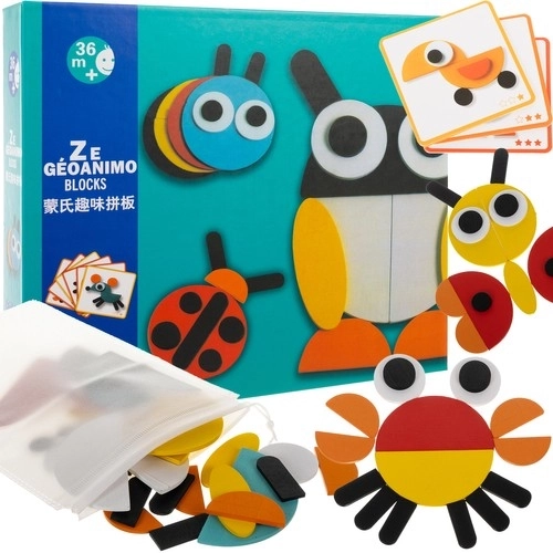 Wooden Puzzle Animal Shapes