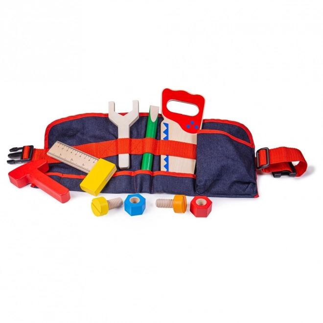 Bigjigs Toys houten gereedschap op kinder riem