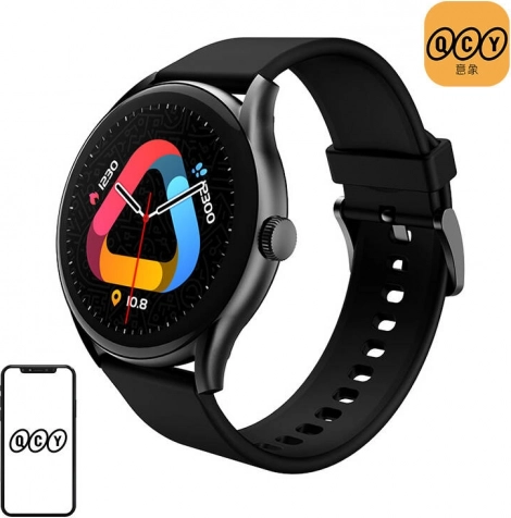 Slimme horloge QCY Watch GT zwart