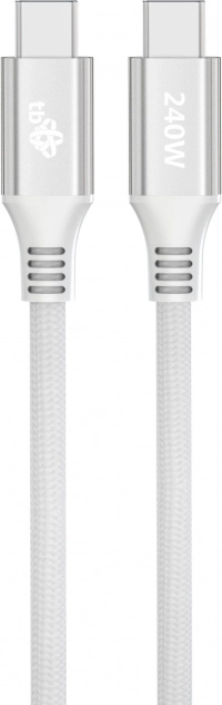 Câble USB‑C vers USB‑C 1 m blanc, puissance 240 W