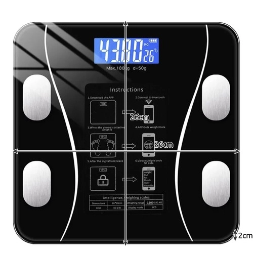 Balance de salle de bain analytique LCD Ruhhy 22525