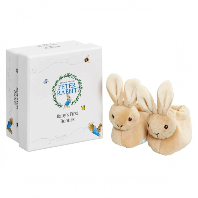 Set van eerste schoentjes van konijntje Peter