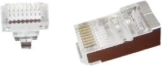 Pass-through network connector RJ45 8P8C FTP (10 pcs)