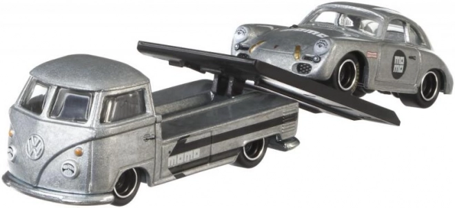 Trekker en raceauto Hot Wheels