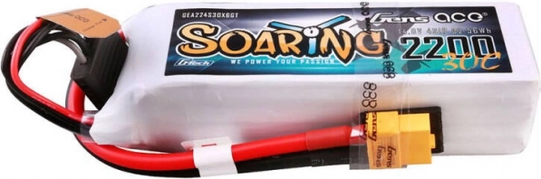 Gens ace G-Tech Soaring LiPo 2200 mAh 14,8 V 30C 4S met XT60‑connector
