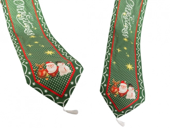 Kersttafelkleed groen 205x35 cm