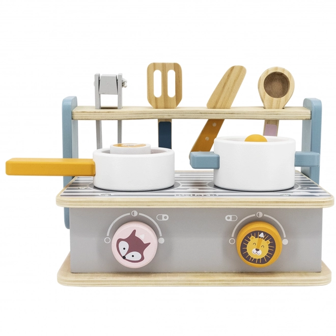 Wooden Stove and Grill