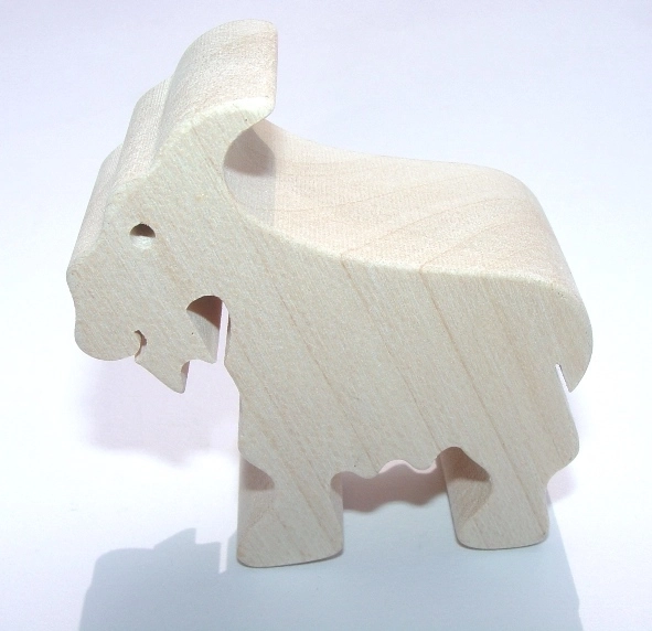 Fauna houten speelgoed dier geit