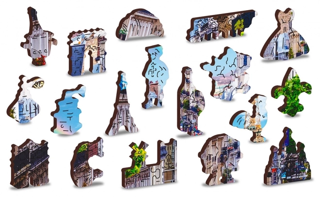 Houten puzzel druk Parijs 2-in-1