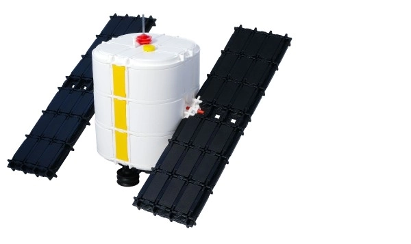 Bouwpakket SEVA RUIMTE Satelliet plastic 425st in doos 35x33x5cm