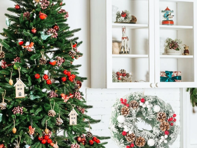 Kerstkrans kerstkrans kerstdecoratie decoratie deur raam