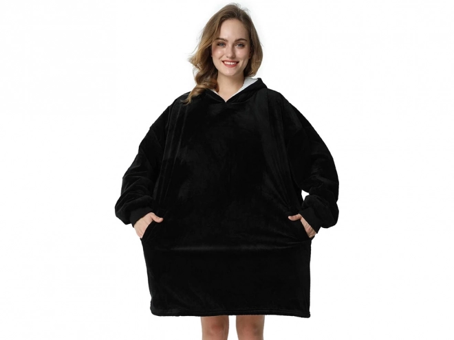 Warme Oversize Decken-Pullover aus dickem Fleece