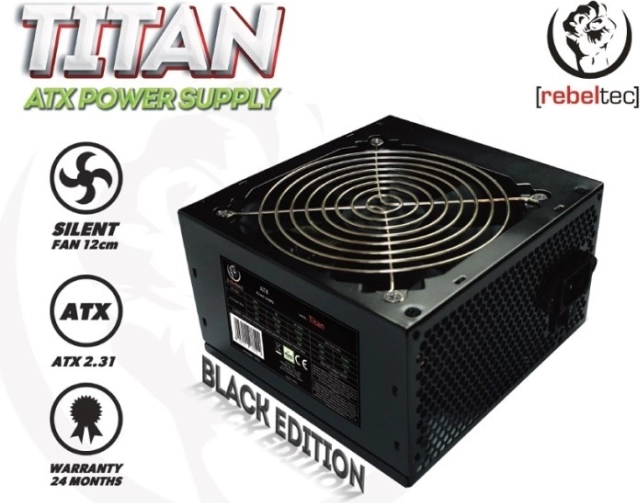 Bloc d’alimentation universel ATX 2.31 REBELTEC Titan 450W