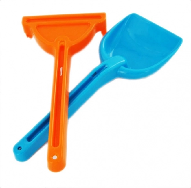Schep en hark voor kinderen 26 cm (mix kleuren)