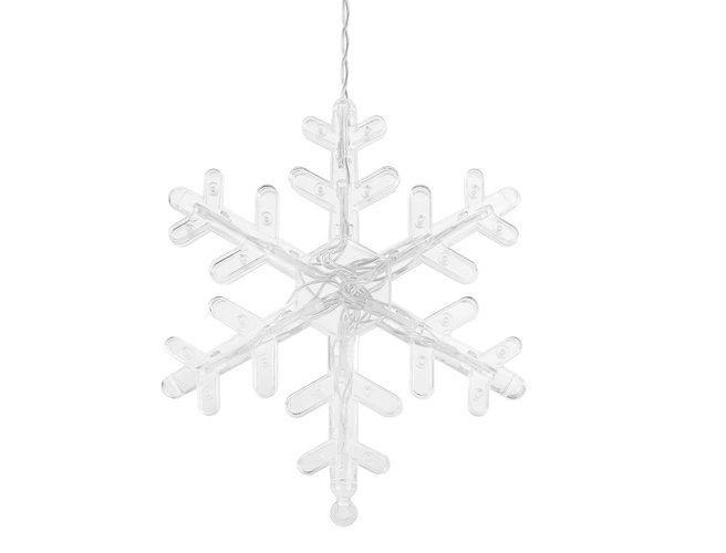 LED gekleurde gordijn met sneeuwvlokken en sterren - 5 m, 138 LED