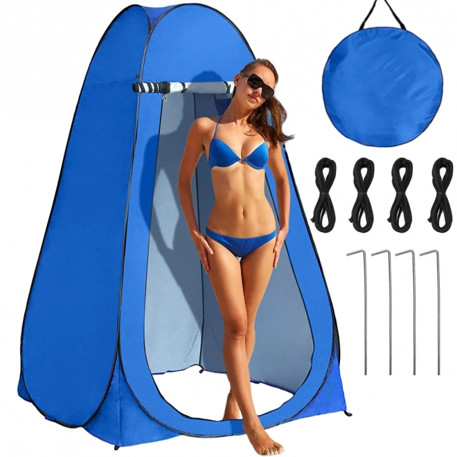 Strandtent met kleedruimte, douche en toilet