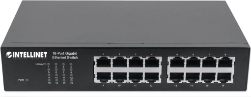 Commutateur Ethernet Gigabit Intellinet à 16 ports