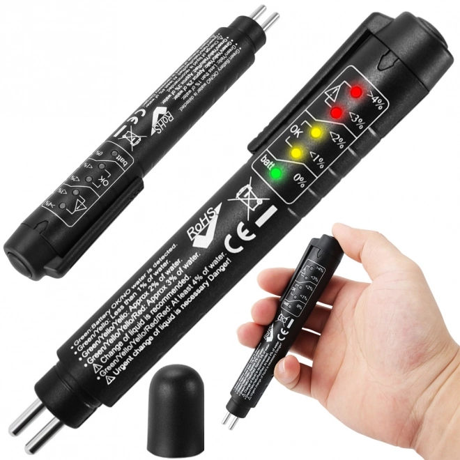 Tester für Bremsflüssigkeit mit LED-Anzeige DOT 3/4/5