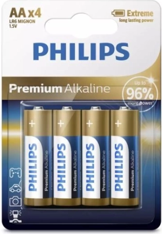 Premium alkaline batterijen AA x4