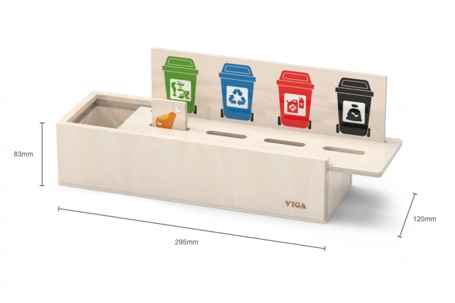 VIGA houten spel voor afvalscheiding leren