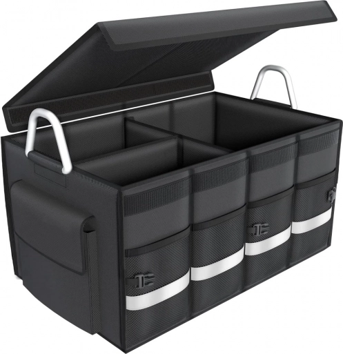 Faltbarer Kofferraum-Organizer mit Deckel, 60 l, wasserdicht