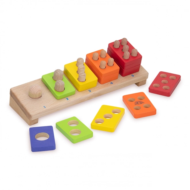 Wonderworld Houten Stapelpuzzel Kleurrijke Aantallen