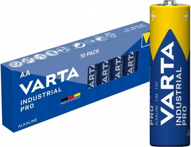 Alkaline batterijen AA Industrial Pro, 10 stuks